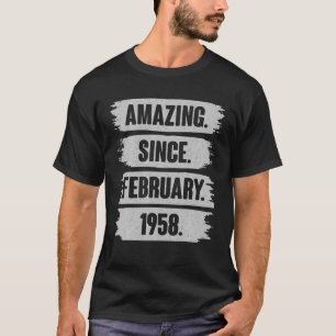 Camiseta Incrível Desde Fevereiro De 1958, Presente De 64