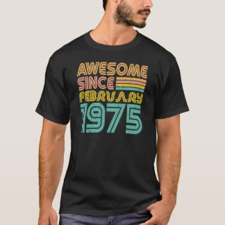 Camiseta Incrível desde fevereiro de 1975, Nascimento ano T