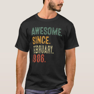 Camiseta Incrível desde fevereiro de 1986 37º Aniversário P