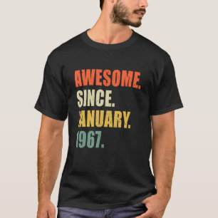 Camiseta Incrível Desde Janeiro De 1967, 55 Anos De Anivers