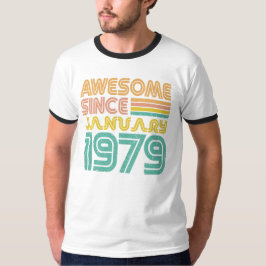 Camiseta Incrível desde janeiro de 1979, Ano de nascimento