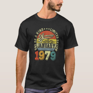 Camiseta Incrível Desde Janeiro De 1979 Edição Limitada Úni