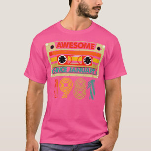 Camiseta Incrível desde Janeiro de 1981 43 anos 43 anos