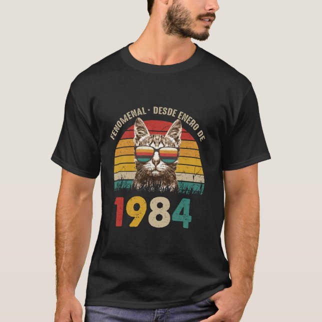 Camiseta Incrível desde Janeiro de 1984 aniversário de 40 a (Frente)