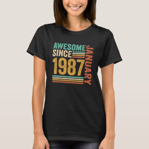 Camiseta Incrível desde Janeiro de 1987 36º aniversário 36