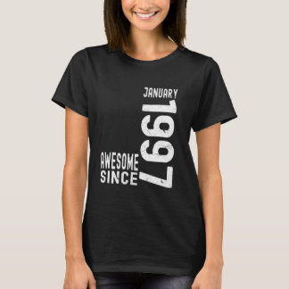 Camiseta Incrível Desde Janeiro de 1997, Nascido Em Janeiro