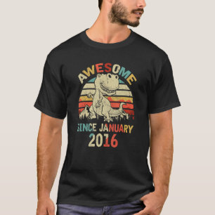 Camiseta Incrível desde Janeiro de 2016 4º aniversário do D