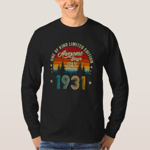 Camiseta Incrível Desde Julho De 1931 91rua Aniversário 91