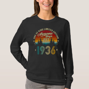 Camiseta Incrível Desde Julho De 1936 86º Aniversário 86 An