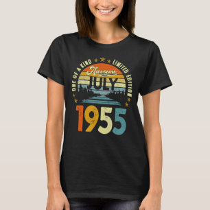 Camiseta Incrível desde julho de 1955 Vintage 67º aniversár