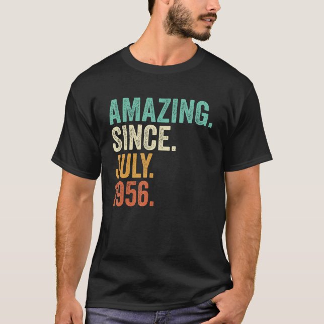 Camiseta Incrível Desde Julho De 1956 67º Aniversário 67 An (Frente)