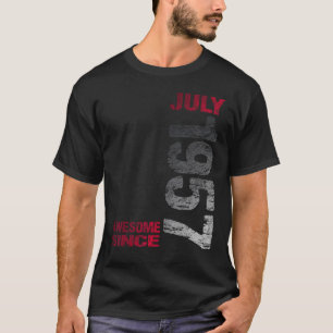 Camiseta Incrível desde julho de 1957 66º Nascer de anivers