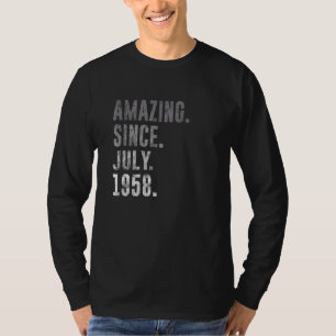 Camiseta Incrível desde julho de 1958 64º aniversário Vinta