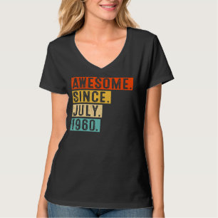 Camiseta Incrível desde julho de 1960 Vintage 62º Aniversár