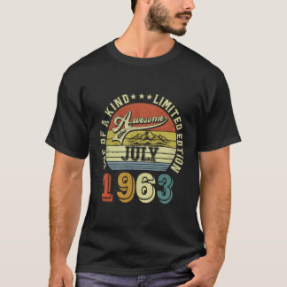 Camiseta Incrível Desde Julho De 1963 Um Dos Tipos