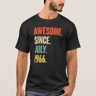 Camiseta Incrível desde julho de 1966 56 anos 56 anos