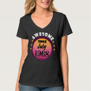 Camiseta Incrível Desde Julho De 1968 Aniversário De 1968 J