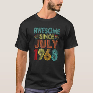 Camiseta Incrível desde julho de 1968 Vintage 54 anos 54 an