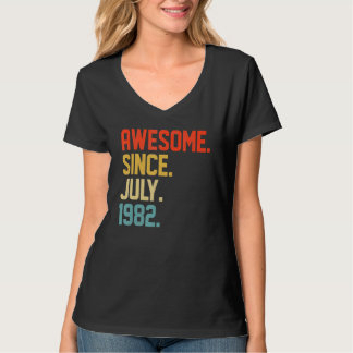 Camiseta Incrível Desde Julho De 1982, aniversário de 40 an