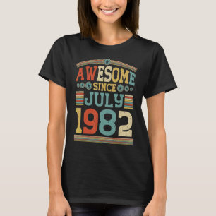 Camiseta Incrível desde julho de 1982 para o 40º aniversári
