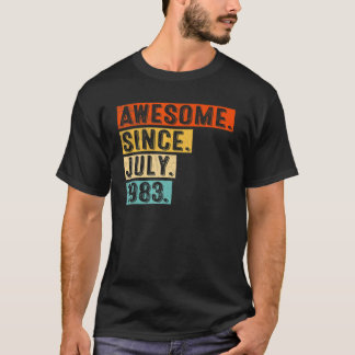 Camiseta Incrível desde julho de 1983 Vintage 39º aniversár
