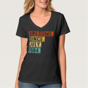 Camiseta Incrível desde julho de 1984 Vintage 38º aniversár