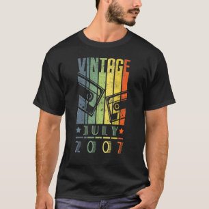 Camiseta Incrível Desde Julho De 2007, Aniversário De 15 de