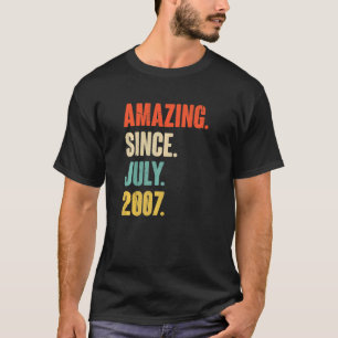 Camiseta Incrível desde julho de 2007, Nascimento do 15 de 