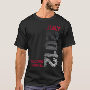 Camiseta Incrível desde julho de 2012 11 Birthday Nascer 20