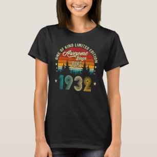 Camiseta Incrível Desde Junho De 1932 90 Anos 27º Aniversár