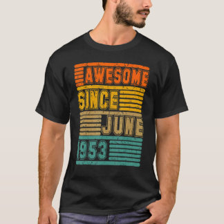 Camiseta Incrível desde junho de 1953 Vintage 69º Homens e