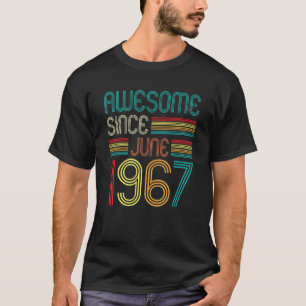 Camiseta Incrível desde junho de 1967 Vintage 55 anos 55