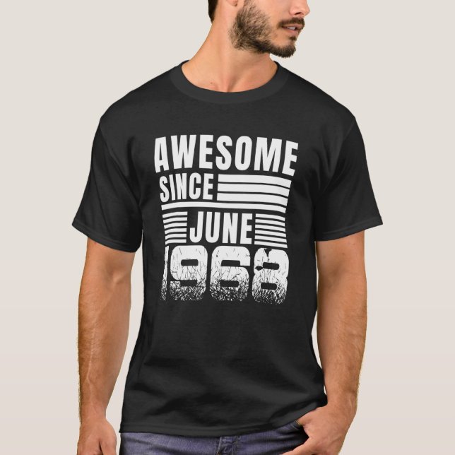 Camiseta Incrível desde junho de 1968 54º aniversário (Frente)