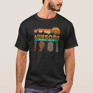 Camiseta Incrível Desde Junho De 1981 Aniversário Para Mulh