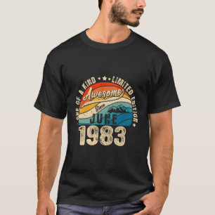 Camiseta Incrível Desde Junho De 1983 40 40Th