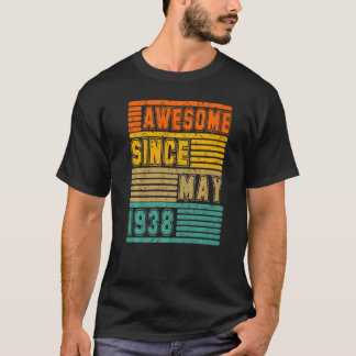 Camiseta Incrível desde maio de 1938 Vintage 84th Men And W
