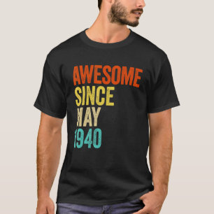 Camiseta Incrível Desde Maio De 1940 Vintage 82º Homens E M