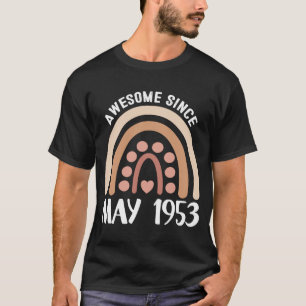 Camiseta Incrível Desde Maio De 1953, Aniversário Rainbow