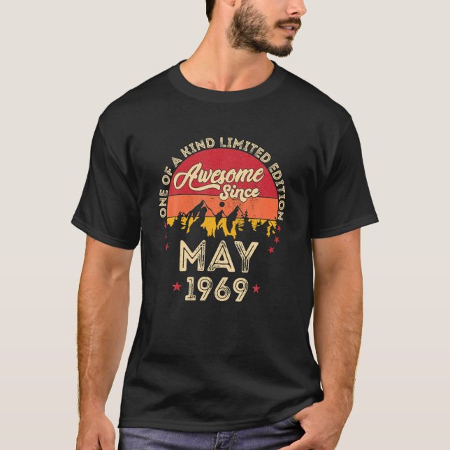 Camiseta Incrível Desde Maio De 1969, 53º Aniversário Da Vi (Frente)