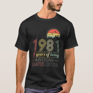 Camiseta Incrível Desde Maio De 1981 aniversário de 40 anos