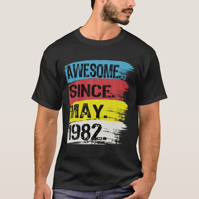 Camiseta Incrível Desde Maio De 1982, Gemini Man Taurus Gir (Frente)