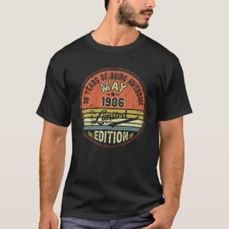 Camiseta Incrível Desde Maio De 1986 36 Anos