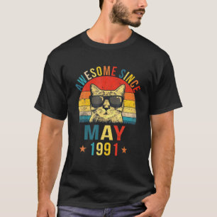 Camiseta Incrível Desde Maio De 1991, aniversário de 30 a