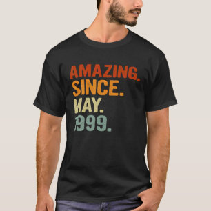 Camiseta Incrível Desde Maio De 1999 Retro 22 Anos De Idad
