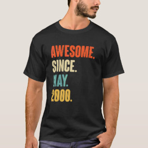 Camiseta Incrível Desde Maio De 2000, 22 anos, Presente 22,