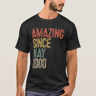 Camiseta Incrível desde maio de 2000 Homens aniversário de