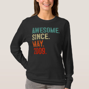 Camiseta Incrível Desde Maio De 2009 13 Birthday, 13 Anos