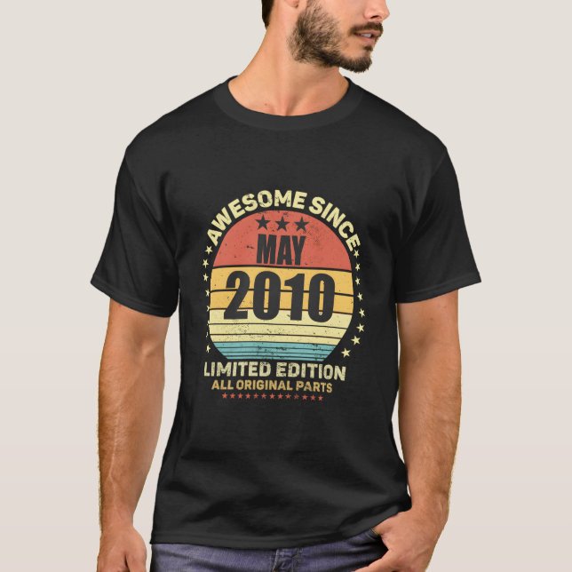 Camiseta Incrível desde maio de 2010 13 (Frente)