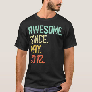 Camiseta Incrível Desde Maio De 2012 8º Aniversário