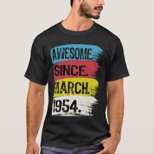 Camiseta Incrível desde março de 1954 Peixes Aries Zodiac 6